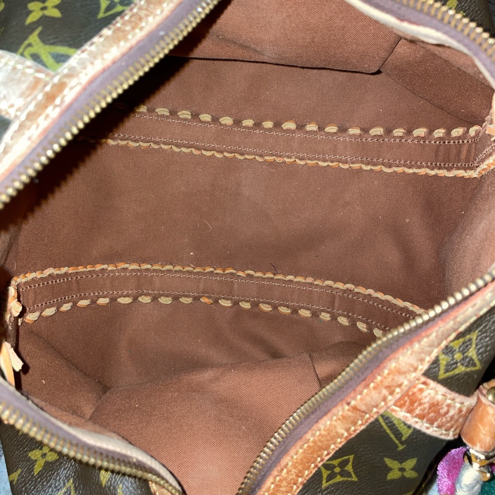 Louis Vuitton Brown Tote with Multicolor Tassels - Picture 8 of 8